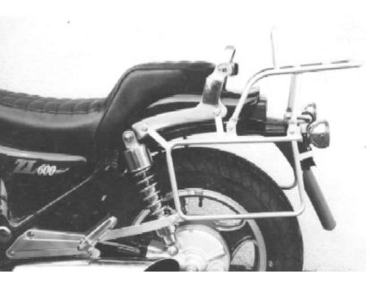 Kompletní sada nosičů (boční nosič kufru a horní nosič kufru z trubek) chrom pro Kawasaki ZL 600 Eliminator (1986-1994)