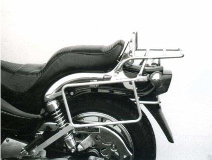 Kompletní sada nosičů (boční nosič kufrů a horní nosič kufrů z trubek) chrom pro Kawasaki EN 500 (1990-1995)