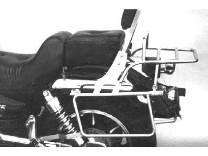 Kompletní sada nosiče (boční nosič kufru a horní nosič kufru z trubek) chrom pro motocykl Kawasaki VN 15 litinový (1988-1992)