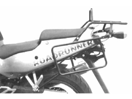 Kompletní sada nosiče (boční nosič kufru a horní nosič kufru z trubek) černá pro Kawasaki ZXR 750 (1991-1994)