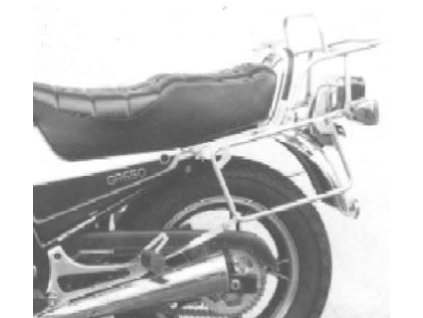 Kompletní sada nosičů (boční nosič kufru a horní nosič kufru z trubek) chrom pro Suzuki GR 650 E (1983-1985)