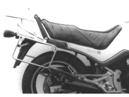 Kompletní sada nosiče (boční nosič kufru a horní nosič kufru z trubek) černá pro Suzuki GSX 550 ES/EF/EU (1982-1988)