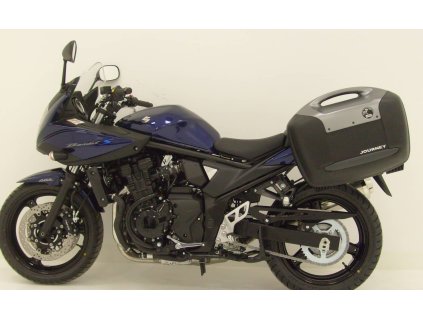 Boční nosič kufrů Lock-it černý pro Suzuki GSF 650 S Bandit ABS (2009-2011) / GSF 1250 ABS (2010-2014) (černé stupačky pro pilota)
