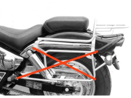 Trubkový nosič zavazadel Topcaseträger chrom pro Suzuki VZ 800 Marauder (1996-2003)