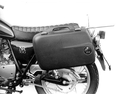 Kompletní sada nosičů (boční nosič kufrů a horní nosič kufrů z trubek) chrom pro Yamaha SR 500 (1978-1998) (uveďte přesný rok výroby)