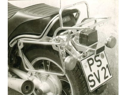 Kompletní sada nosičů (boční nosič kufru a horní nosič kufru z trubek) chrom pro Yamaha XV 750 SE (1981-1987)