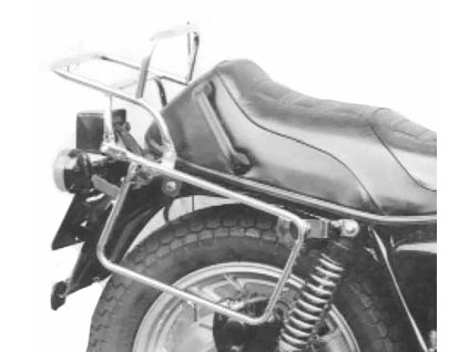 Kompletní sada nosiče (boční nosič kufru a horní nosič kufru z trubek) černá pro Yamaha XS 1100 S (1981-1982)