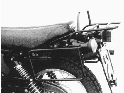 Kompletní sada nosičů (boční nosič kufrů a horní nosič kufrů z trubek) černá pro Yamaha XT 500 bis (1978-1985)