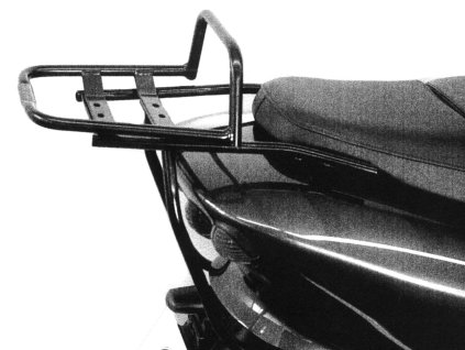 Černý trubkový nosič zavazadel pro Yamaha Majesty YP 125 R (1998-2000)