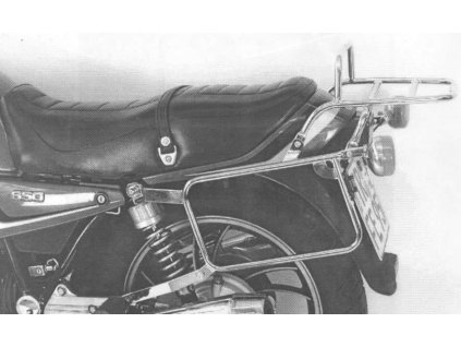 Kompletní sada nosičů (boční nosič kufru a horní nosič kufru z trubek) chrom pro Yamaha XJ 650 (1982-1985)