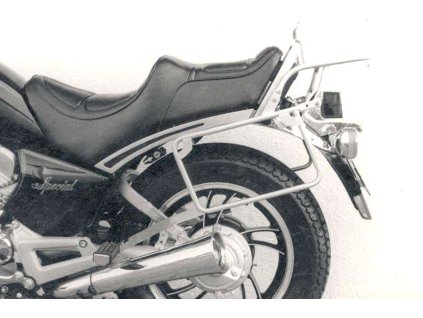 Kompletní sada nosičů (boční nosič kufru a horní nosič kufru z trubek) chrom pro Yamaha XV 500 SE (1983-1987)