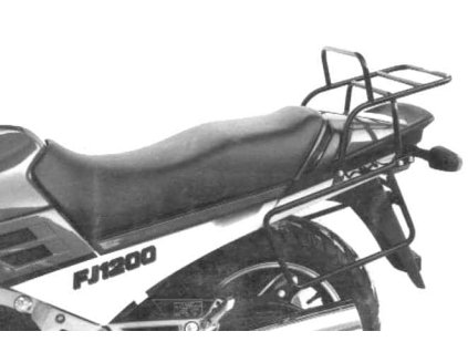 Kompletní sada nosičů (boční nosič kufrů a horní nosič kufrů z trubek) černá pro Yamaha FJ 1200 (1986-1987)