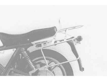 Kompletní sada nosičů (boční nosič kufru a horní nosič kufru z trubek) chrom pro Yamaha SRX 600 (1986-1990)