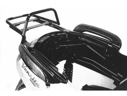 Černý trubkový nosič zavazade pro Yamaha Versity 300 (2003-)