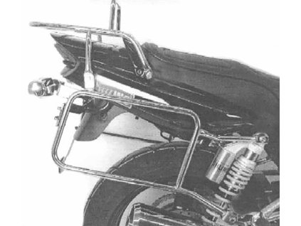 Kompletní sada nosičů (boční nosič kufru a horní nosič kufru z trubek) chrom pro Yamaha XJR 1300 (2004-2006)