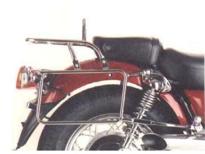 Kompletní sada nosičů (boční nosič kufrů a horní nosič kufrů z trubek) chrom pro Yamaha XV 535/S Virago (1988-2003)