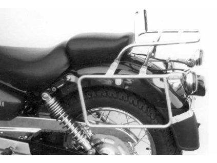 Kompletní sada nosičů (boční nosič kufrů a horní nosič kufrů z trubek) chrom pro Yamaha XV 125/250 Virago (1989-2002)