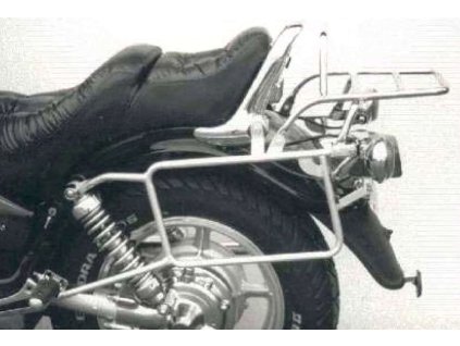 Kompletní sada nosičů (boční nosič kufru a horní nosič kufru z trubek) chrom pro Yamaha XV 1100/750 (1992-1999)
