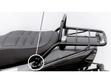 Trubkový nosič zavazadel Topcaseträger černý pro Yamaha XJ 600 S/N Diversion (1991-1995)