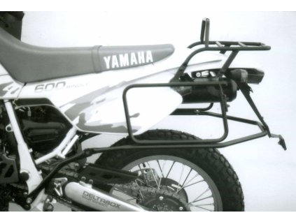 Kompletní sada nosiče (boční nosič kufru a horní nosič kufru z trubek) černá pro Yamaha TT 600 E/S (1993-1997)