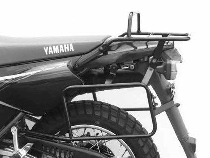 Kompletní sada nosičů (boční nosič kufrů a horní nosič kufrů z trubek) černá pro Yamaha XT 600 E (1995-2003)