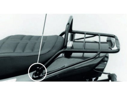 Trubkový nosič zavazadel Topcaseträger černý pro Yamaha XJ 600 S/N Diversion (1996-2003)