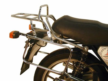 Kompletní sada nosičů (boční nosič kufru a horní nosič kufru z trubek) chrom pro Moto Guzzi V 35 I/II (1977-1986)