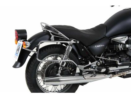 Boční nosič kufru sešroubovaný chrom pro Moto Guzzi California Aquilia Nera (2006-)