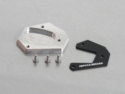 Rozšíření bočního stojanu, stříbrný/černý pro Honda NX 500 (2024-)