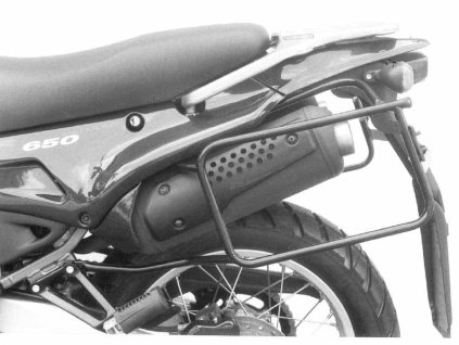 Boční nosič kufru pevný černý pro Aprilia Pegaso 650 (1996)