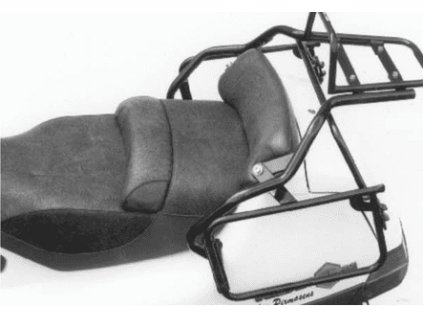 Boční nosič kufru pevný černý pro Piaggio Hexagon (1994-2003)