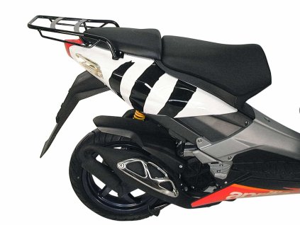 Trubkový nosič zavazadel černý pro Aprilia SR 50 R/Factory (2005-)