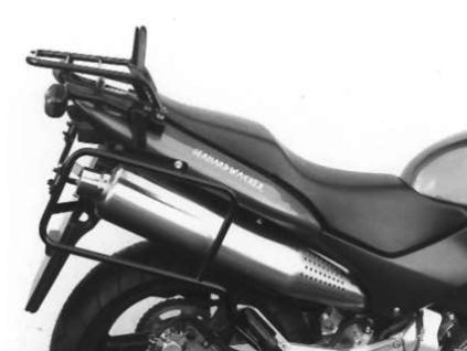 Kompletní sada nosiče (boční nosič kufru a horní nosič kufru z trubek) černá pro Honda CB 600 F Hornet/S (1998-2002)