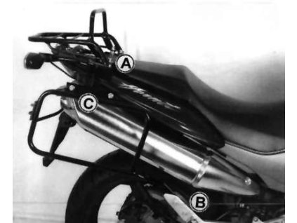 Trubkový nosič zavazadel Topcaseträger černý pro Honda CB 600 F Hornet (2003-2006)