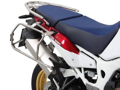 Nerezová sada nosičů kufrů s výřezem, včetně stříbrných kufrů s výřezem Xplorer CutOut, pro Honda CRF1000L Africa Twin Adventure Sports (2018-2019)