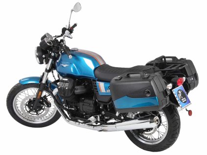 Boční nosič kufru pevný černý pro Moto Guzzi V7 III (Stone, Special, Anniversario, Racer) (2017-2020)