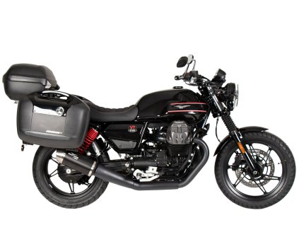 Černý trubkový nosič zavazadel pro Moto Guzzi V7 Stone Special edition (850cc) (2022-)