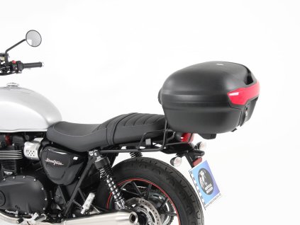 Černý trubkový nosič zavazadel pro Triumph Street Twin (2016-2022) / Speed Twin 900 (2022-)