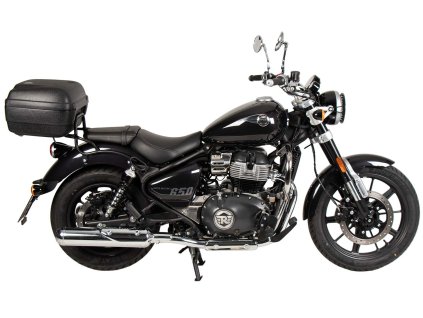 Černý trubkový nosič zavazadel pro Royal Enfield Super Meteor 650 (2023-)