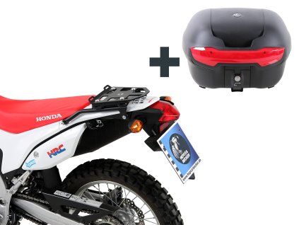 Kufr Topcase 40 - černý včetně nosiče pro konkrétní model SET - černý pro Honda CRF 250 L (2012-) / Rally (2017-)
