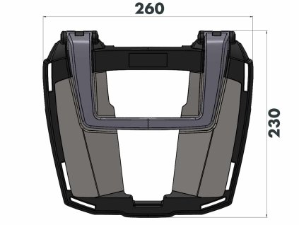 Horní nosič kufrů Easyrack pro kombinaci s originálním nosičem zavazadel černý pro Royal Enfield Himalayan (2021-)