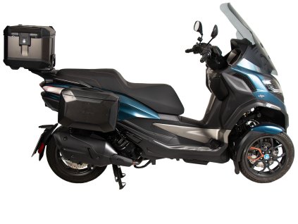 Horní nosič kufrů Easyrack pro kombinaci s originálním nosičem zavazadel černý pro Piaggio MP3 Exclusive 530 (2022-)