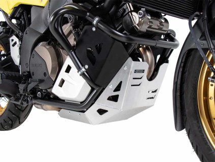 Stříbrný chránič pod motor pro originální padací rámy pro Suzuki V-Strom 1050 XT (2020-2022)