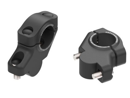 Lenkererhöhung mit Versatz für Triumph Trident 660 (2025-), 30mm hoch, 21mm zurück - Schwarz