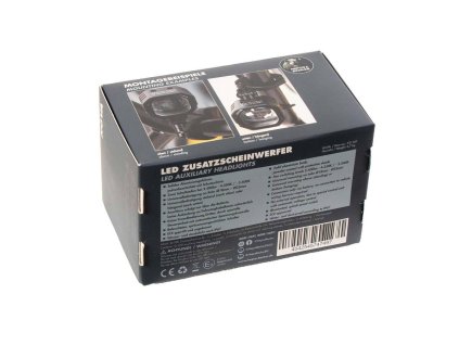 LED Zusatzscheinwerfer Nova (Set) inkl. Universalbefestigungsset, Kabelbaum und Schalter für Rohrdurchmesser 25-32 mm