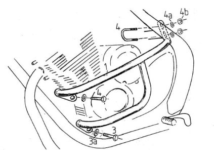 Chromovaný chránič motoru pro Yamaha XJ 600 Diversion (1991-1995)