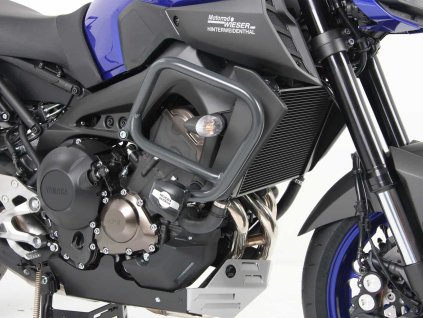 Ochranný rám motoru včetně padacího protektoru-Slider, antracit pro Yamaha MT-09 (2017-2020)