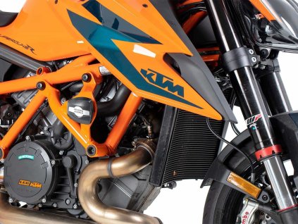 Ochranný rám motoru, včetně padacího protektoru-Slider, oranžový pro KTM 1290 Super Duke / R / EVO (2020-2023)