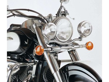 Sada přídavných světlometů Twinlight (dálková světla) včetně držáku a kabelu chrom pro Suzuki VL 800 Volusia (2001-2005)