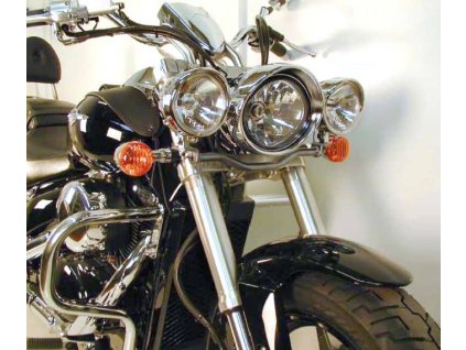 Sada přídavných světlometů Twinlight (dálková světla) včetně držáku a kabelu chrom pro Suzuki M 800 Intruder (2005-2008)